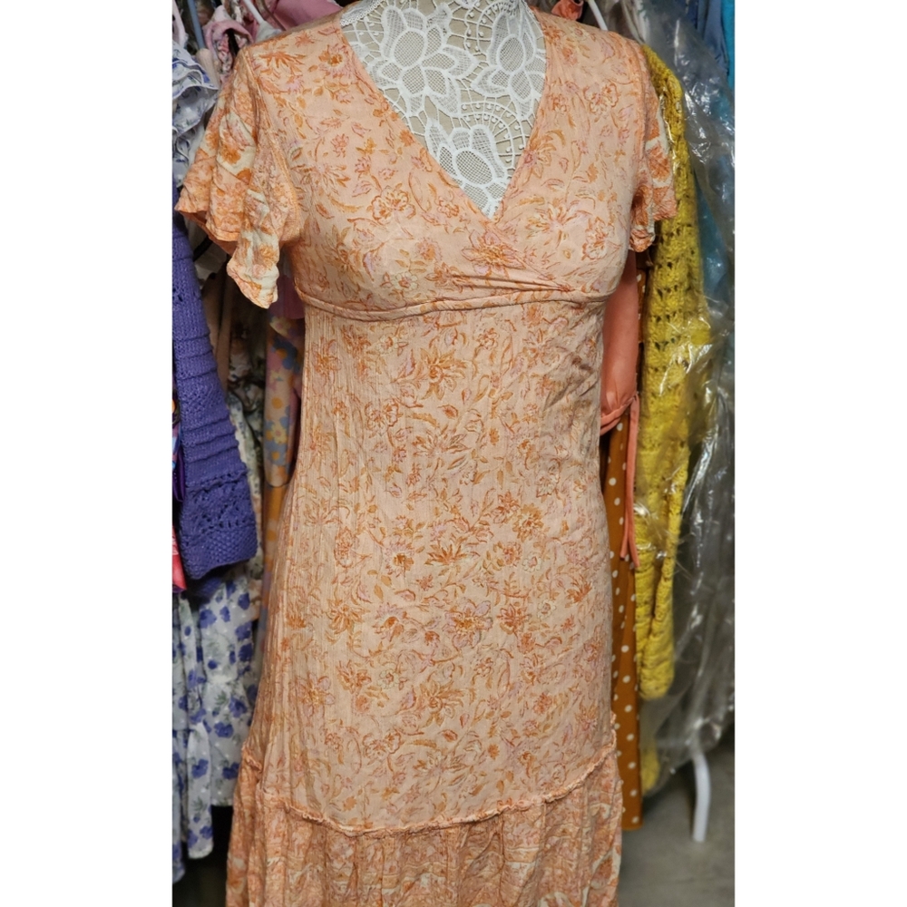 Floral Peach Dress